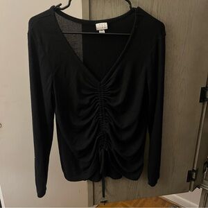 Black Long Sleeve Top